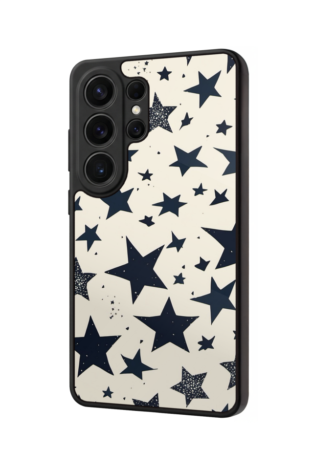 Samsung Galaxy S26 Ultra Uyumlu Retro Yildizlar Tasarımlı Glossy Premium Kılıf