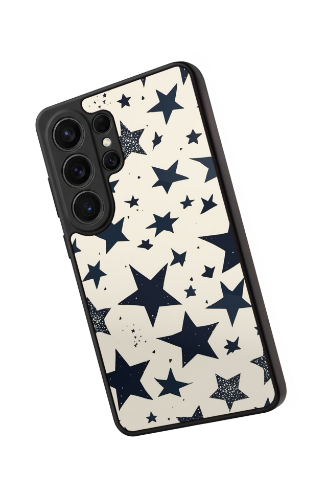 Samsung Galaxy S26 Ultra Uyumlu Retro Yildizlar Tasarımlı Glossy Premium Kılıf