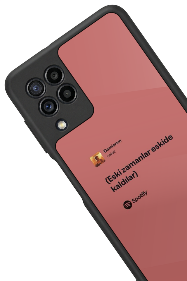 Samsung Galaxy M22 Uyumlu Sarki Sozleri Tasarımlı Glossy Premium Kılıf