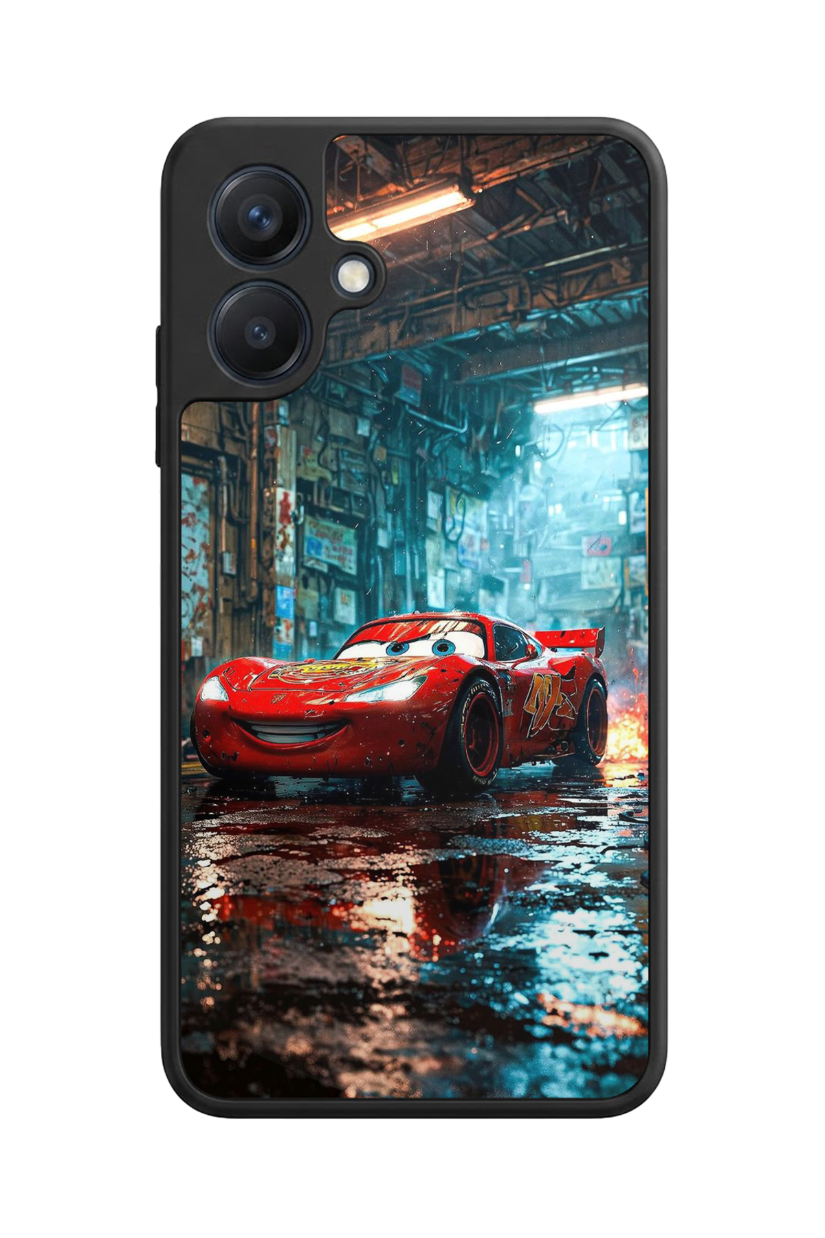 Samsung Galaxy A07 Uyumlu Şimsek McQueen Tasarımlı Glossy Premium Kılıf
