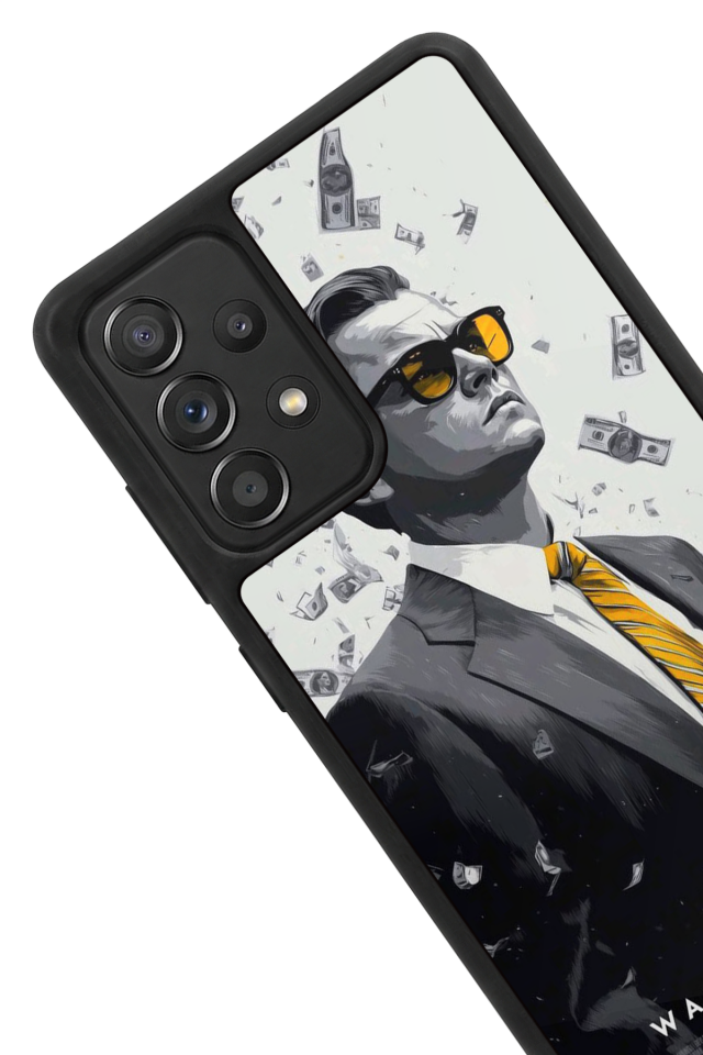 Samsung Galaxy A72 Uyumlu TheWolf Tasarımlı Glossy Premium Kılıf