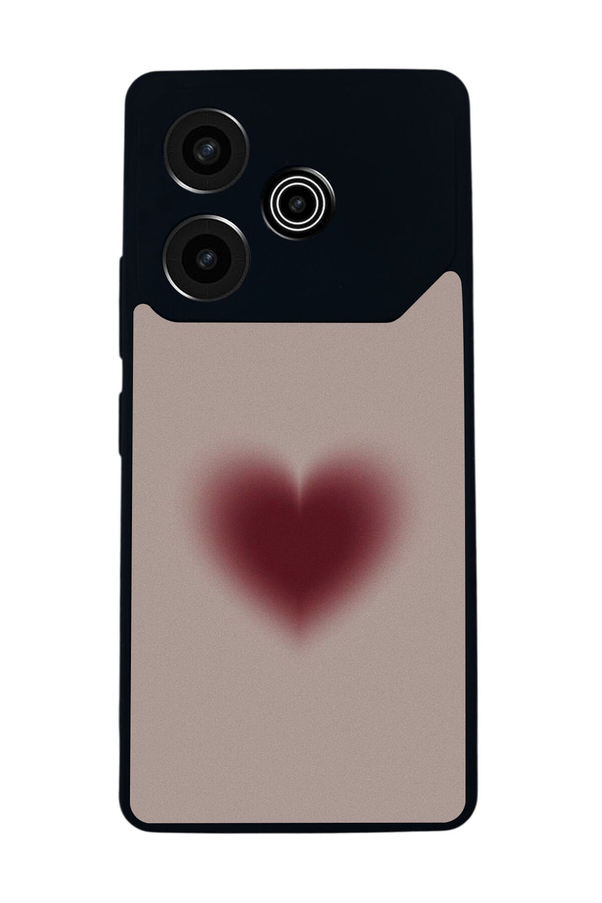 Tecno Pova 6 Uyumlu Kalp Love Tasarımlı Glossy Premium Kılıf