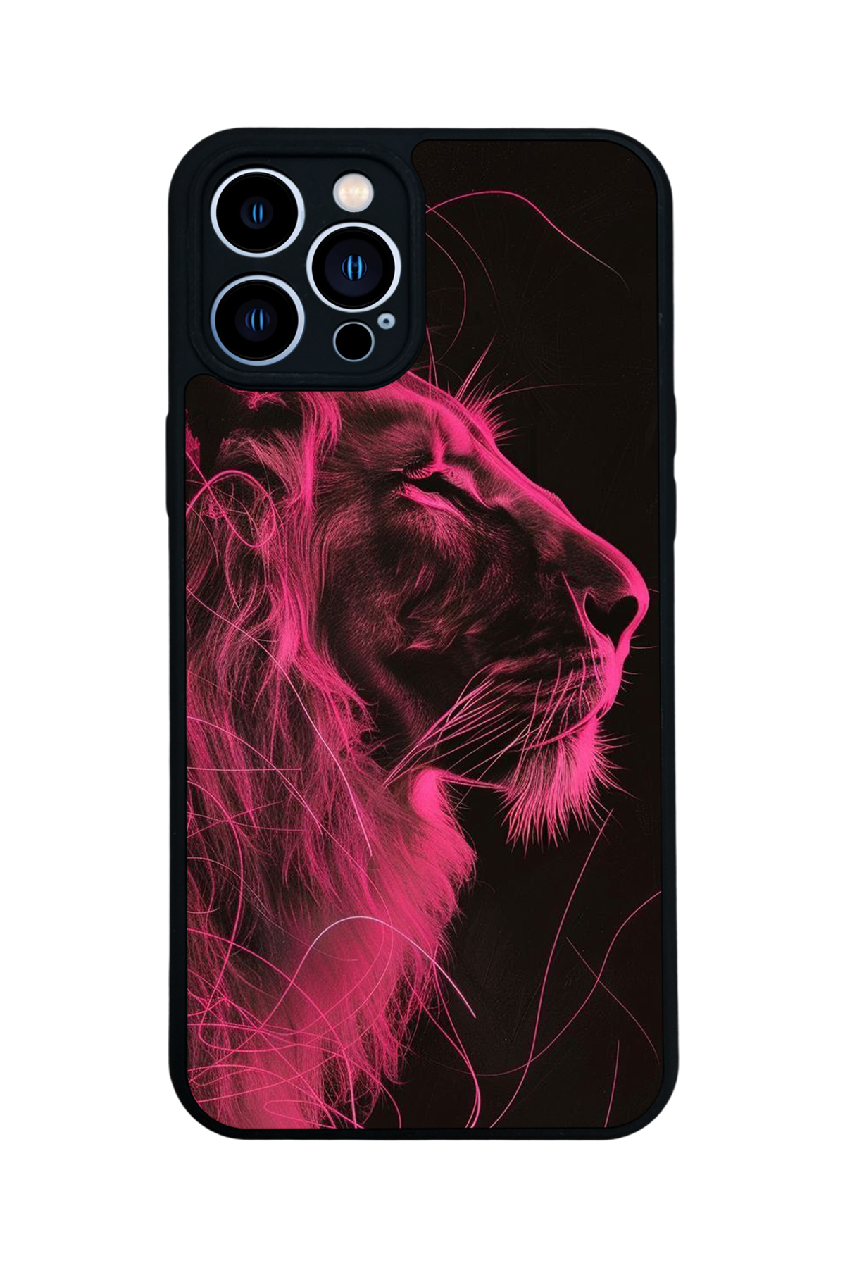 iPhone 13 Pro Max Uyumlu Aslan Tasarımlı Glossy Premium Kılıf