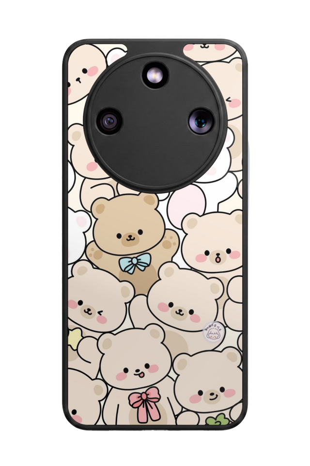 Honor Magic 8 Lite Uyumlu Ayı Tasarımlı Glossy Premium Kılıf