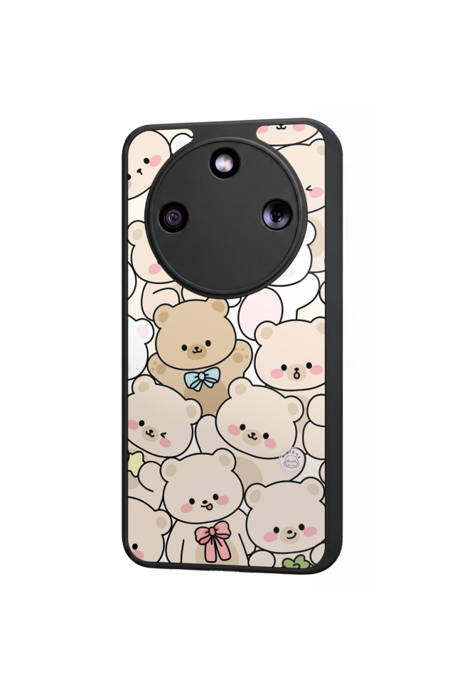 Honor Magic 8 Lite Uyumlu Ayı Tasarımlı Glossy Premium Kılıf