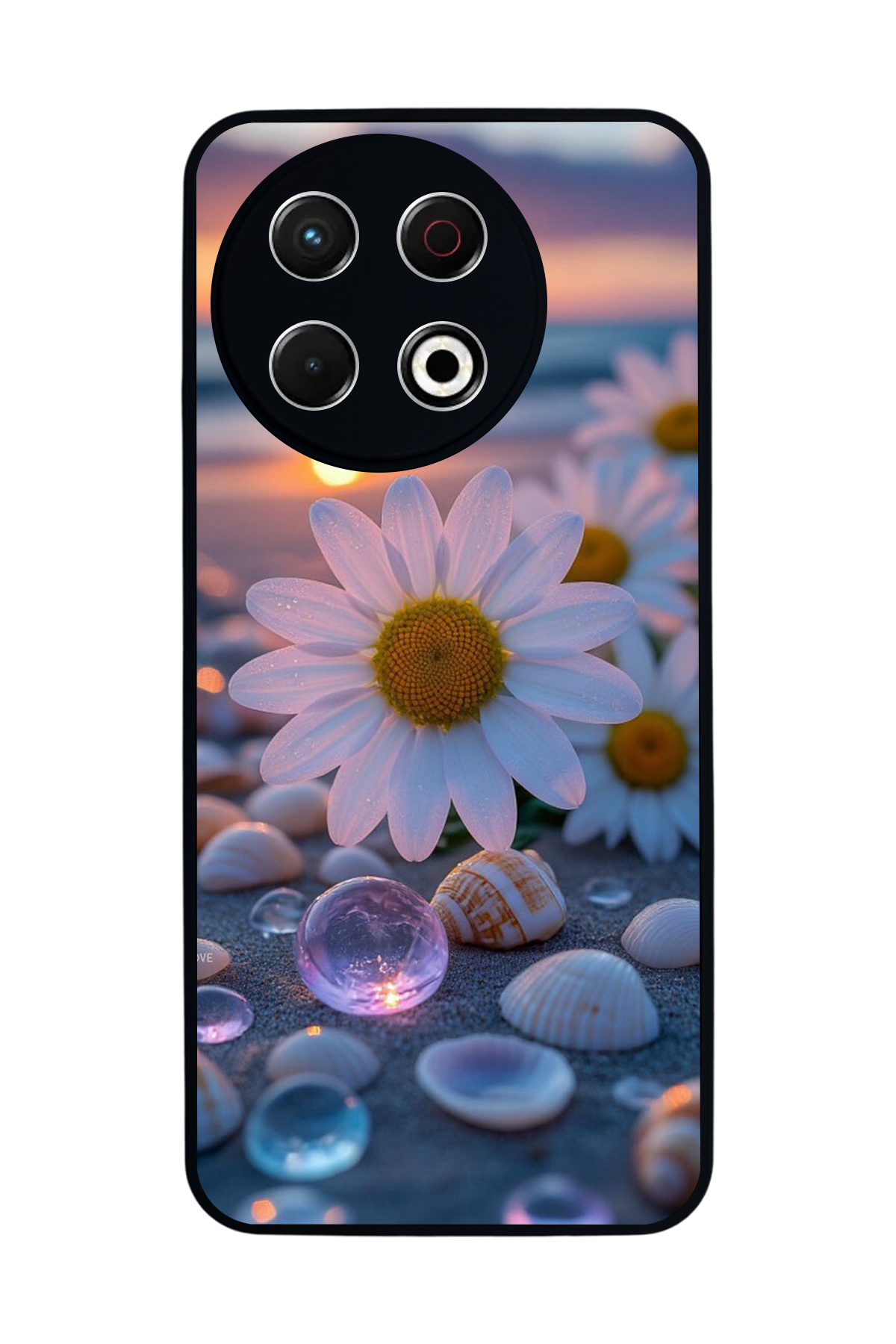 Tecno Spark 30 Pro Uyumlu Cicek Tasarımlı Glossy Premium Kılıf