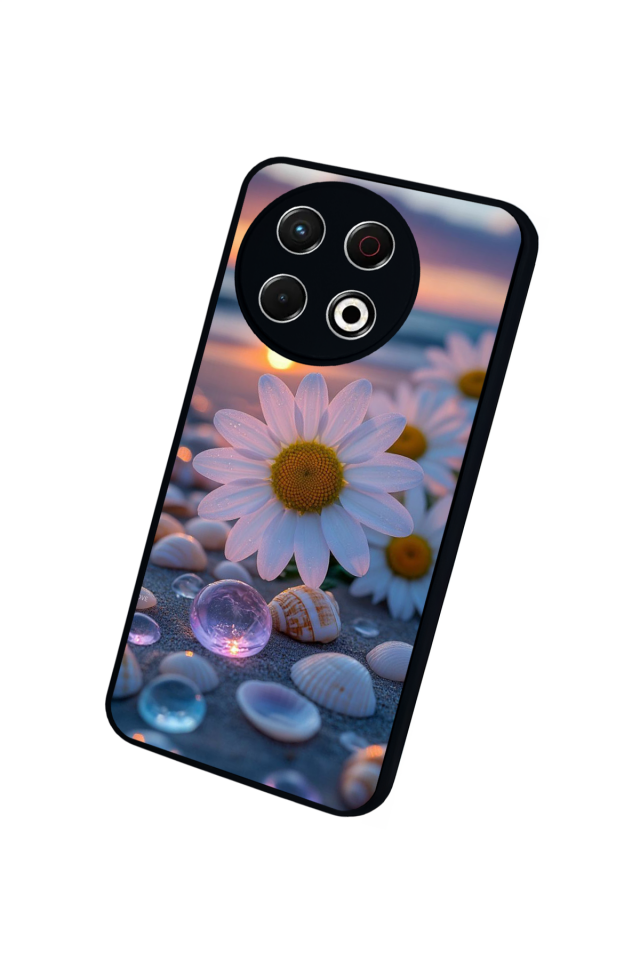 Tecno Spark 30 Pro Uyumlu Cicek Tasarımlı Glossy Premium Kılıf