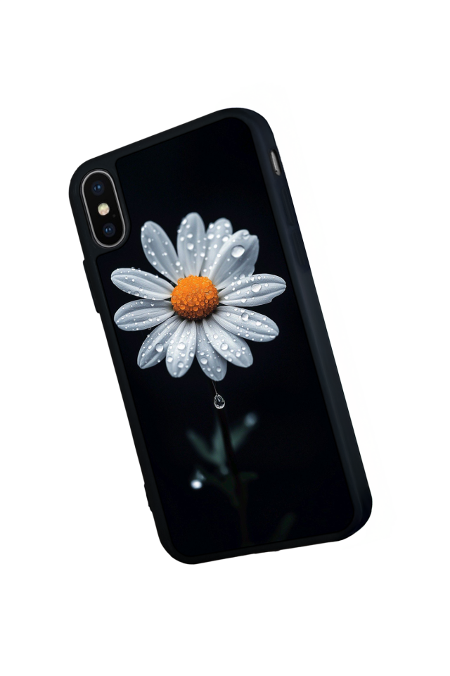 iPhone X/ XS Uyumlu Cicek Tasarımlı Glossy Premium Kılıf