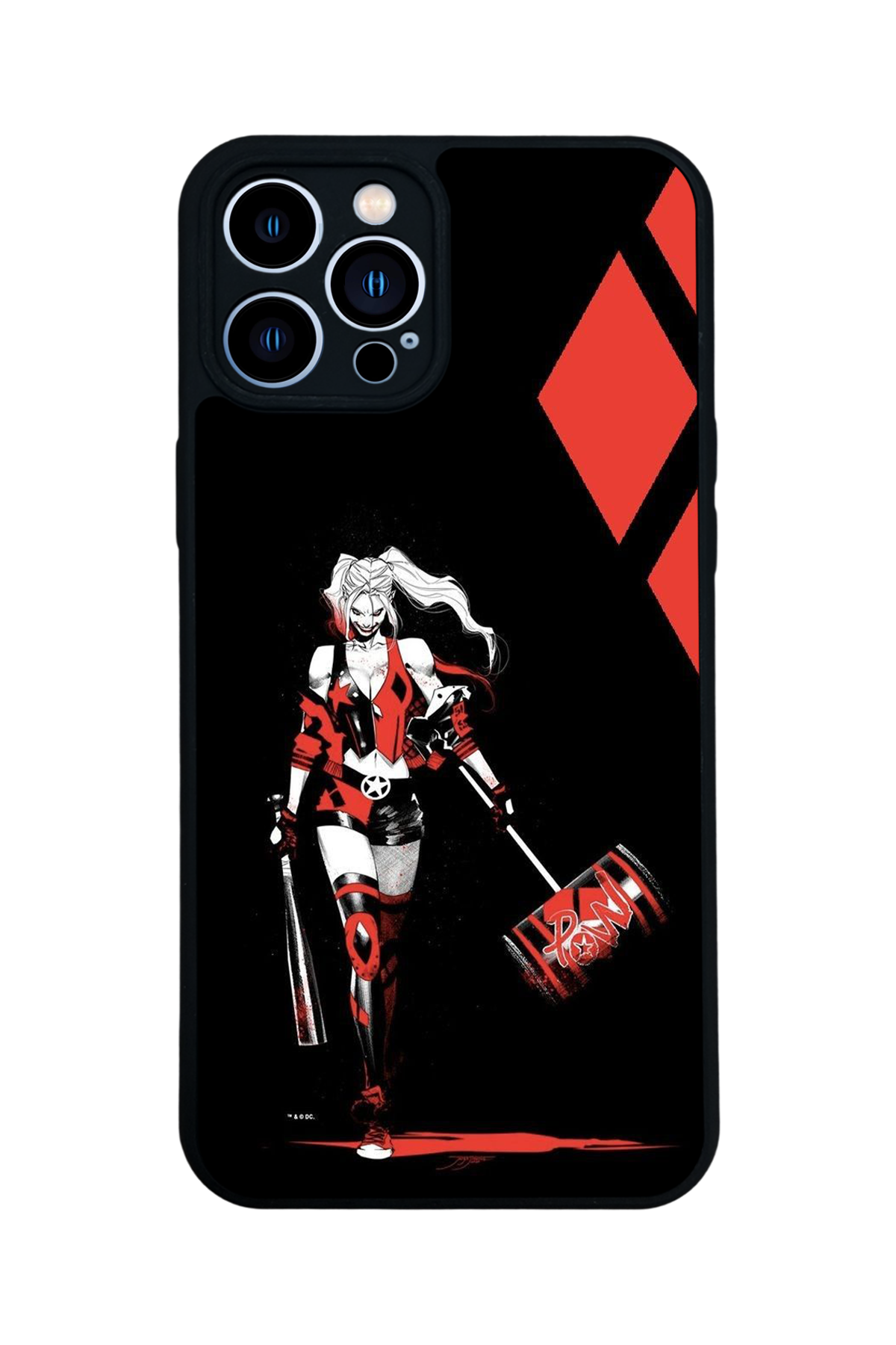 iPhone 13 Pro Max Uyumlu HarleyQueen Tasarımlı Glossy Premium Kılıf