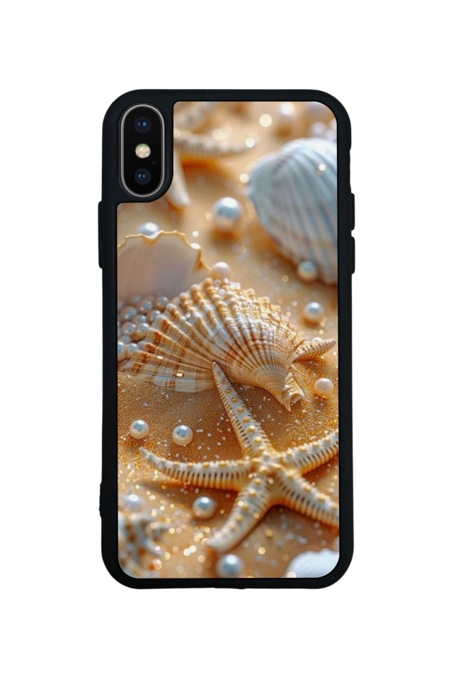iPhone XS Max Uyumlu  İnci Tasarımlı Glossy Premium Kılıf