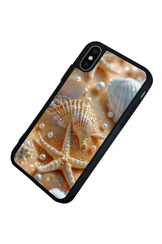 iPhone XS Max Uyumlu  İnci Tasarımlı Glossy Premium Kılıf