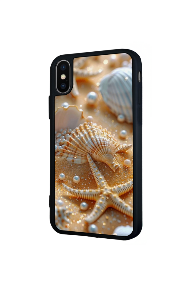 iPhone XS Max Uyumlu  İnci Tasarımlı Glossy Premium Kılıf