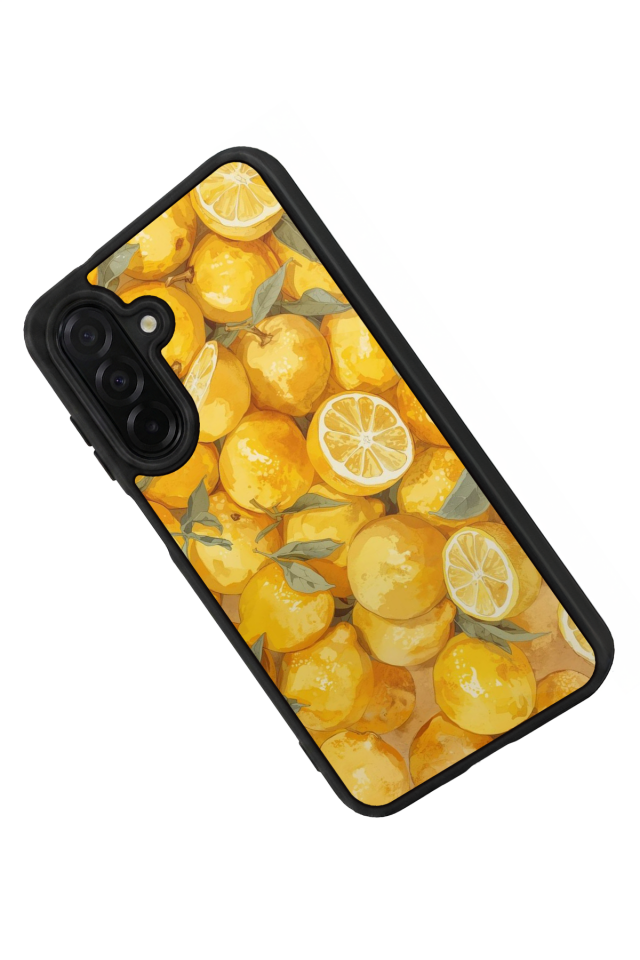 Samsung Galaxy A56 Uyumlu Limon Tasarımlı Glossy Premium Kılıf