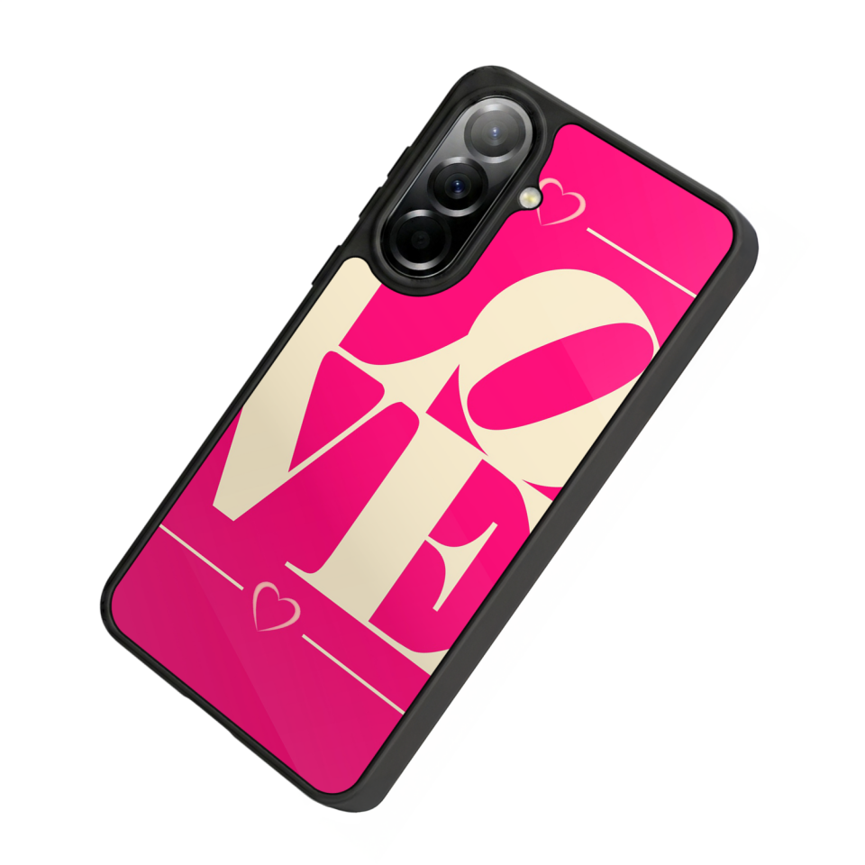 Samsung Galaxy A57 Uyumlu Love Tasarımlı Glossy Premium Kılıf