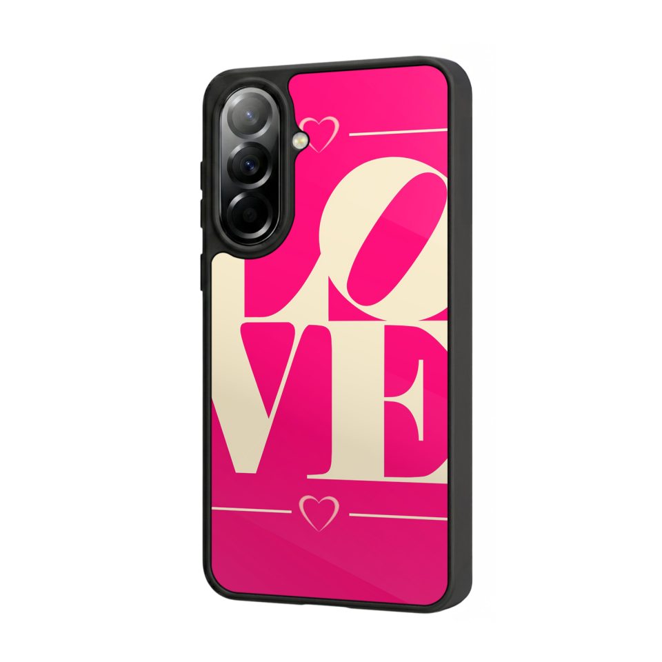 Samsung Galaxy A57 Uyumlu Love Tasarımlı Glossy Premium Kılıf