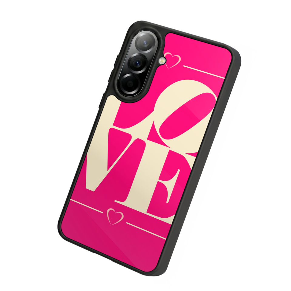 Samsung Galaxy A57 Uyumlu Love Tasarımlı Glossy Premium Kılıf