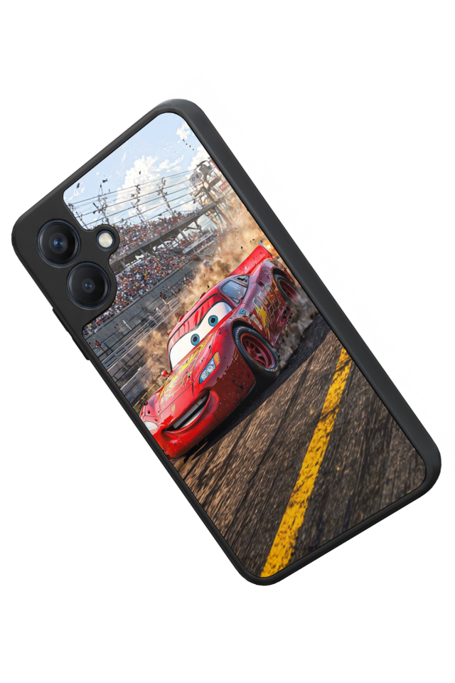 Samsung Galaxy A07 Uyumlu Şimsek McQueen Tasarımlı Glossy Premium Kılıf