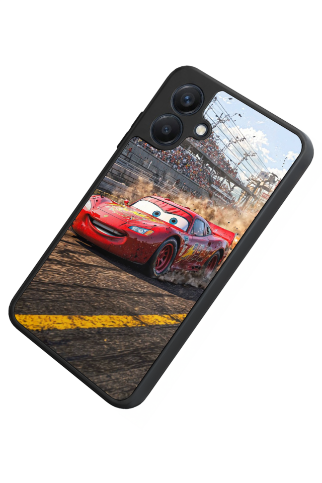 Samsung Galaxy A07 Uyumlu Şimsek McQueen Tasarımlı Glossy Premium Kılıf
