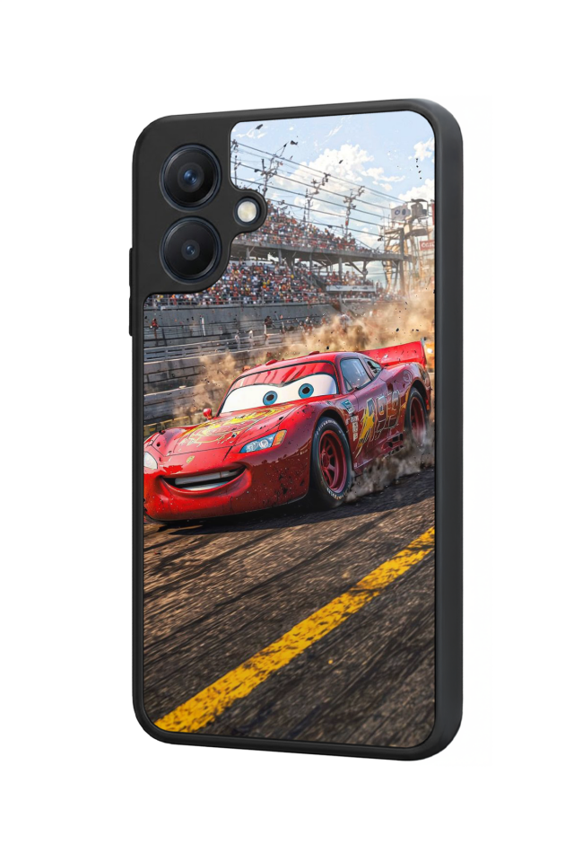 Samsung Galaxy A07 Uyumlu Şimsek McQueen Tasarımlı Glossy Premium Kılıf