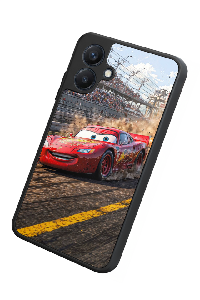 Samsung Galaxy A07 Uyumlu Şimsek McQueen Tasarımlı Glossy Premium Kılıf