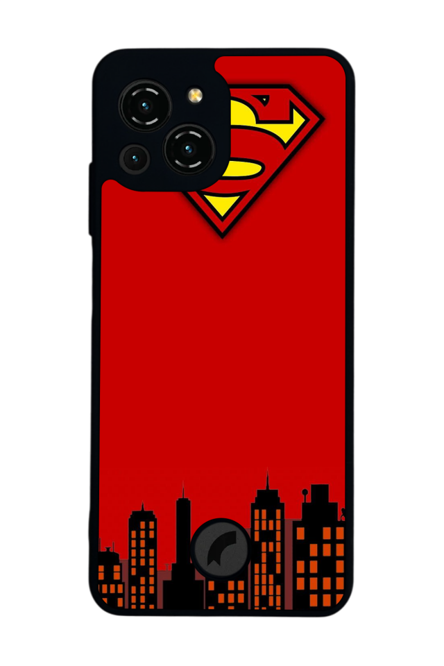 Reeder S23 Pro Max Uyumlu Superman Tasarımlı Glossy Premium Kılıf
