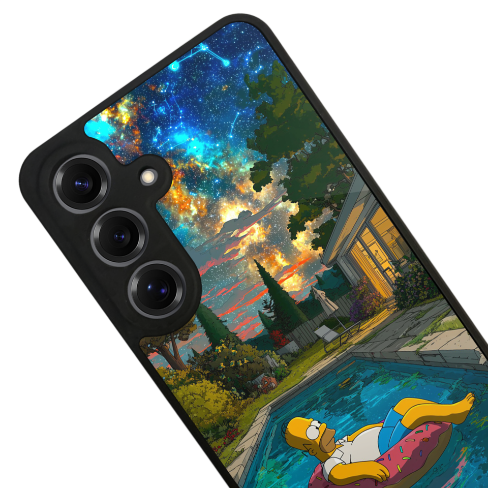 Samsung Galaxy S25 Uyumlu The Simpsons Tasarımlı Glossy Premium Kılıf