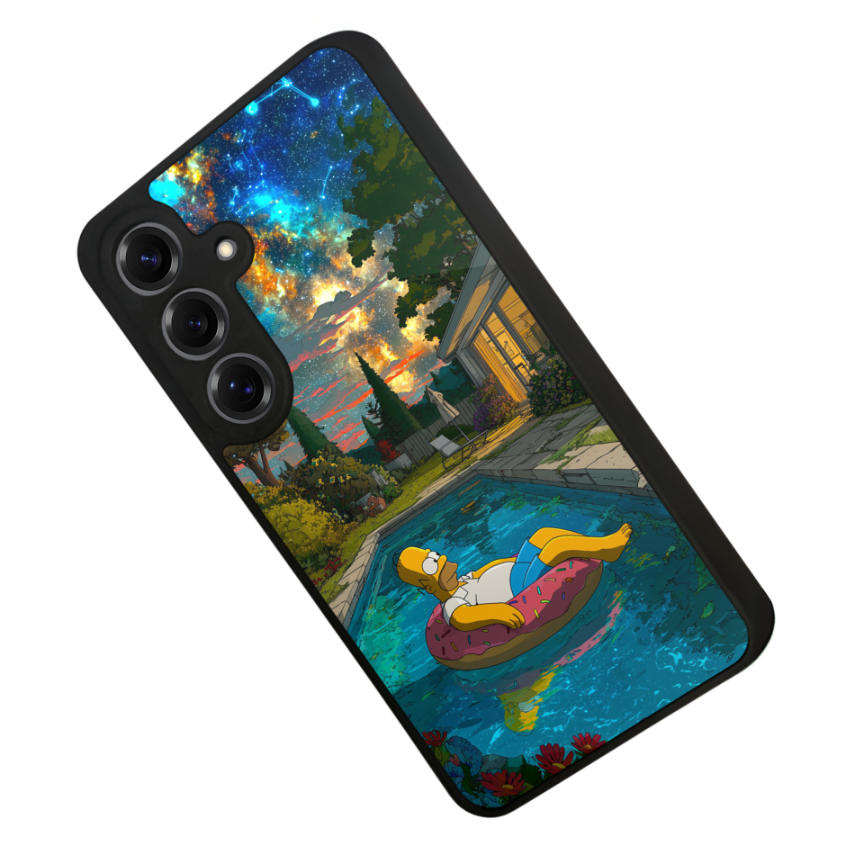 Samsung Galaxy S25 Uyumlu The Simpsons Tasarımlı Glossy Premium Kılıf