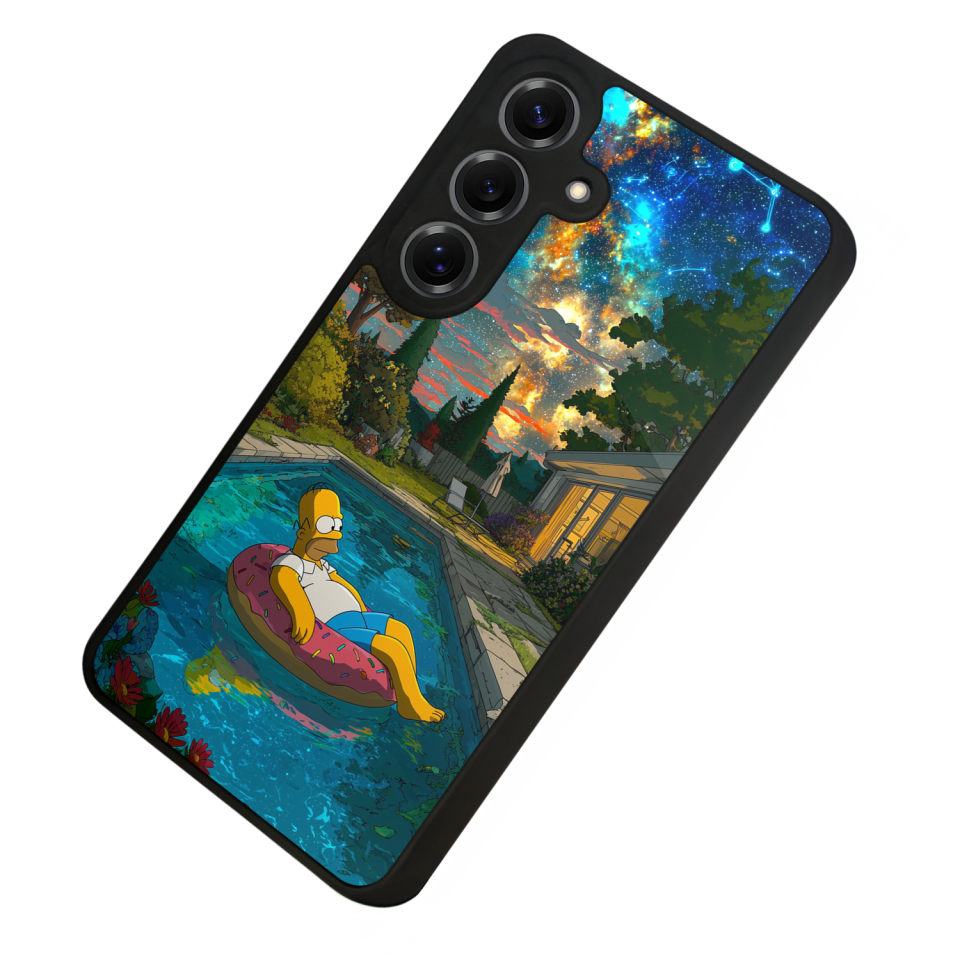 Samsung Galaxy S25 Uyumlu The Simpsons Tasarımlı Glossy Premium Kılıf