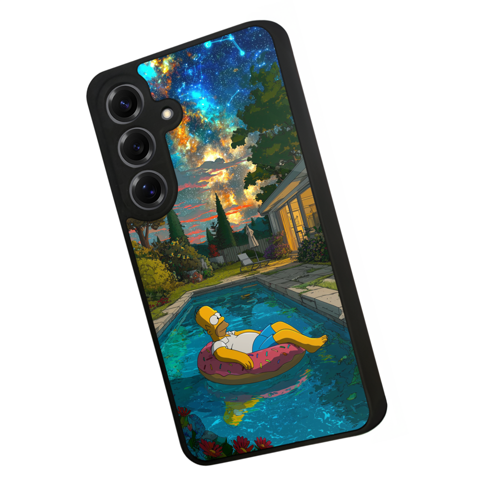 Samsung Galaxy S25 Uyumlu The Simpsons Tasarımlı Glossy Premium Kılıf