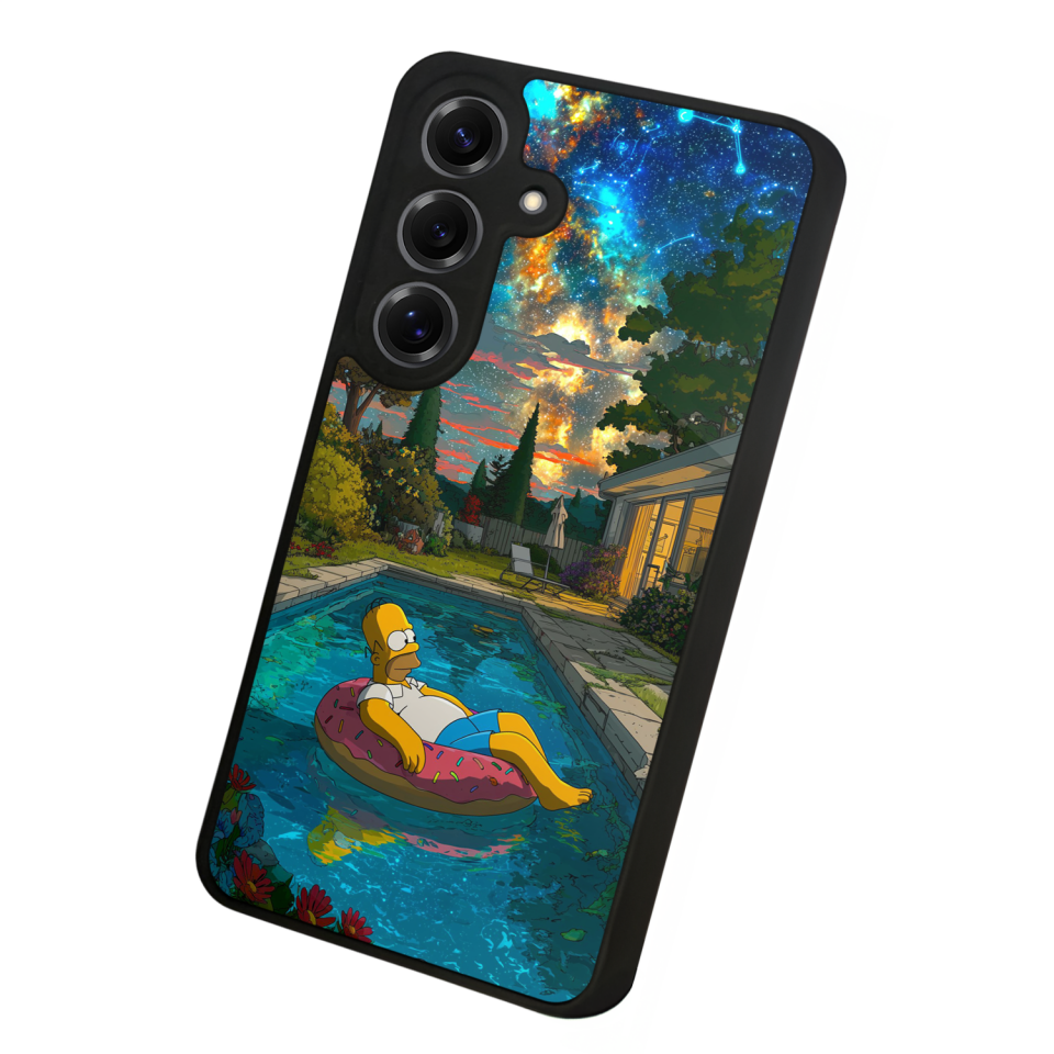 Samsung Galaxy S25 Uyumlu The Simpsons Tasarımlı Glossy Premium Kılıf