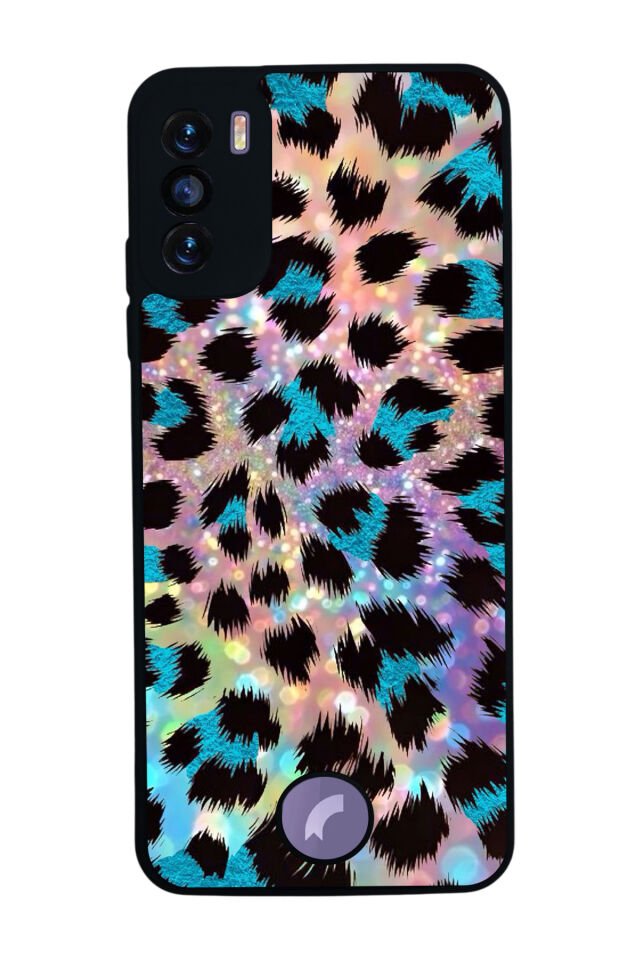 Reeder S19 Max Pro S Uyumlu Hologram Leopar Tasarımlı Glossy Premium Kılıf