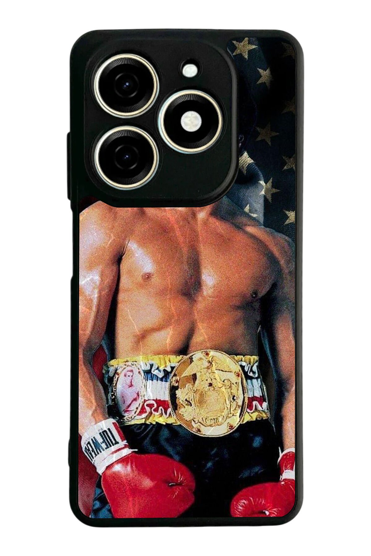 Tecno Spark 20/20C Uyumlu Rocky Tasarımlı Glossy Premium Kılıf