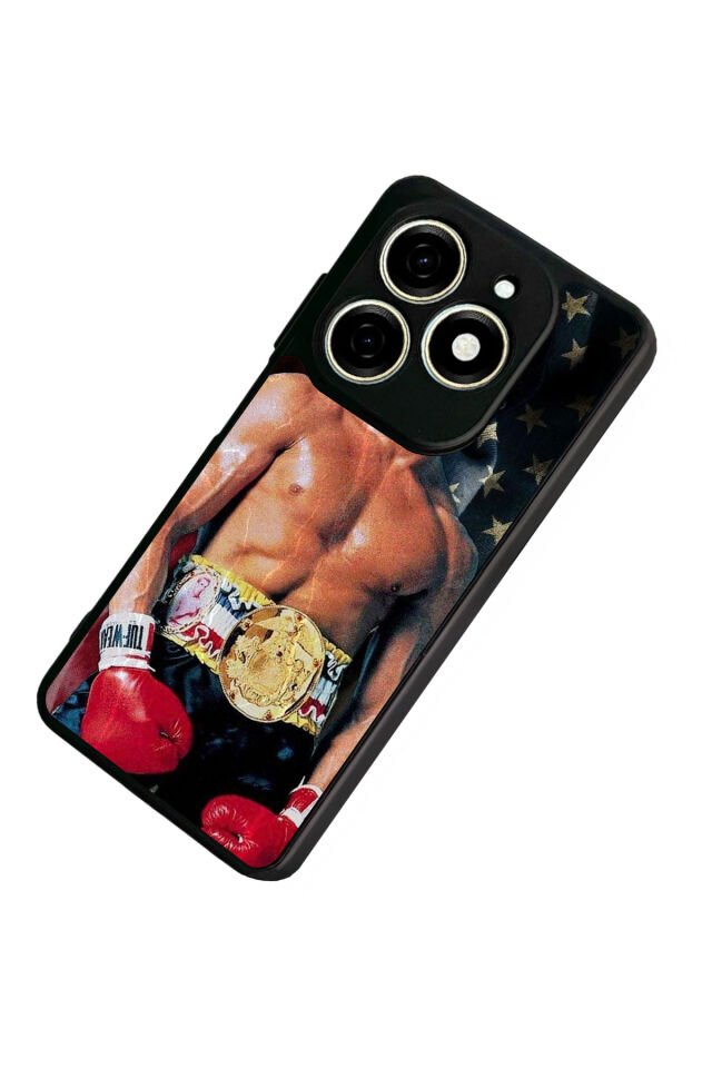 Tecno Spark 20/20C Uyumlu Rocky Tasarımlı Glossy Premium Kılıf