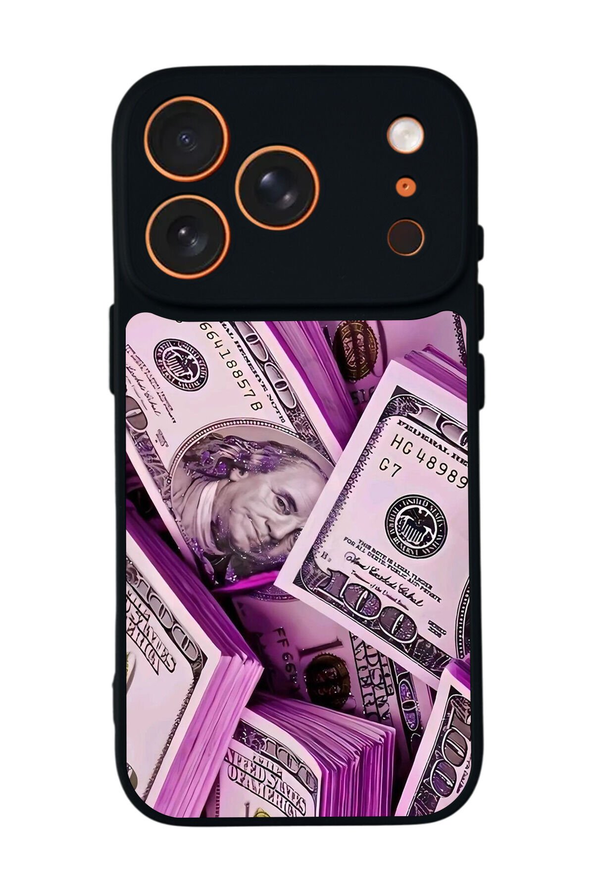 iPhone 17 Pro Max Uyumlu Money Para Tasarımlı Glossy Premium Kılıf