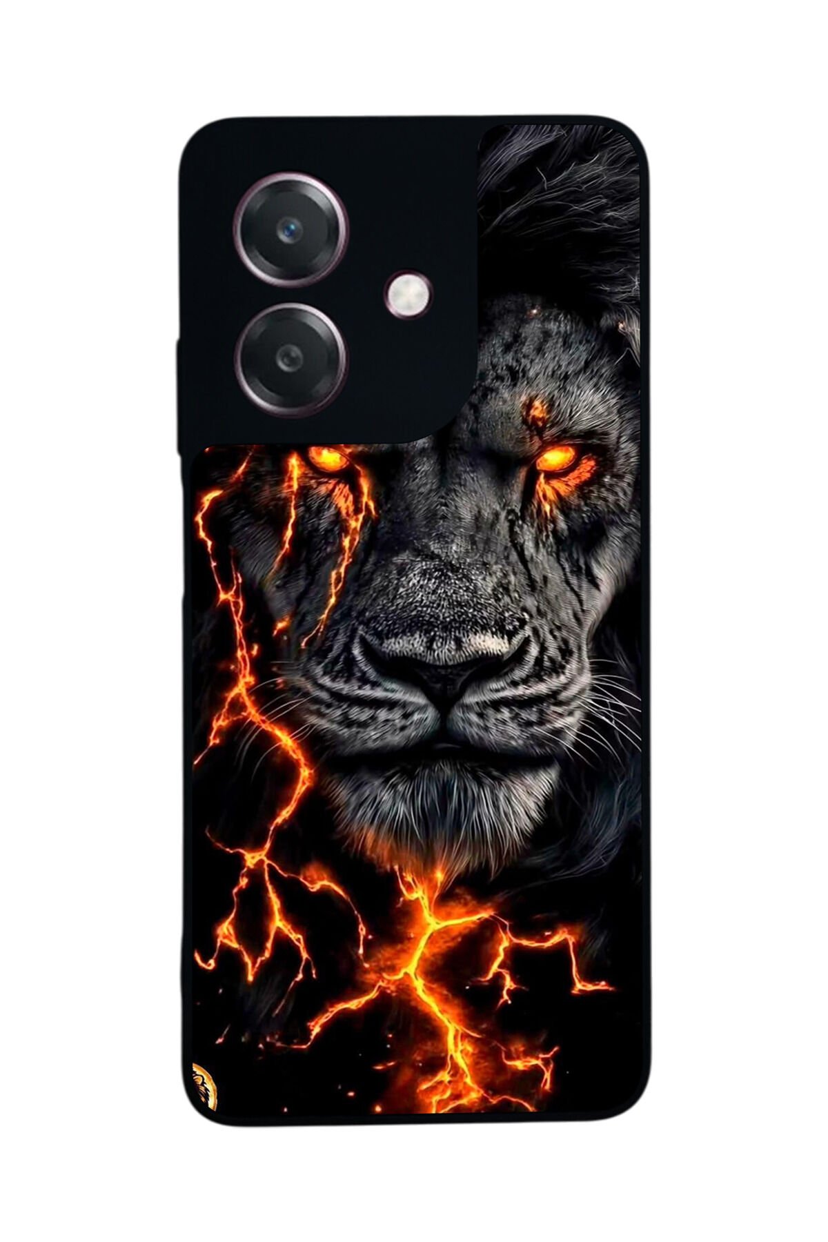 Oppo A3 5G Uyumlu Aslan Tasarımlı Glossy Premium Kılıf