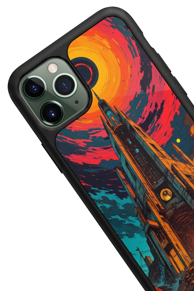 iPhone 11 Pro Max Uyumlu Abstract Tasarımlı Glossy Premium Kılıf