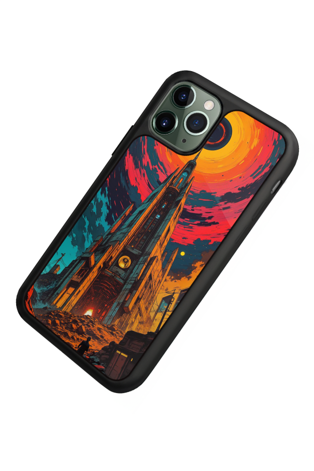 iPhone 11 Pro Max Uyumlu Abstract Tasarımlı Glossy Premium Kılıf