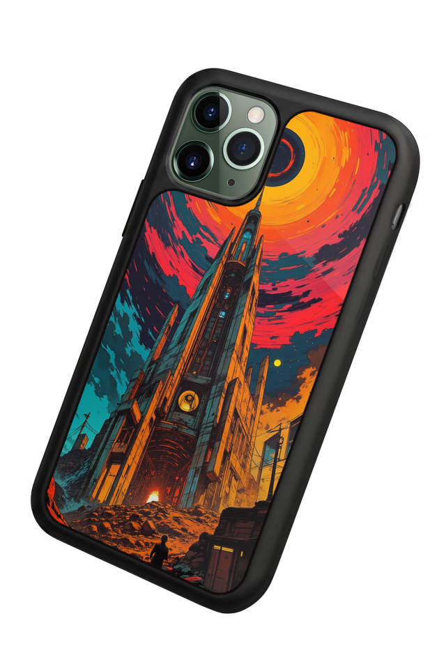 iPhone 11 Pro Max Uyumlu Abstract Tasarımlı Glossy Premium Kılıf