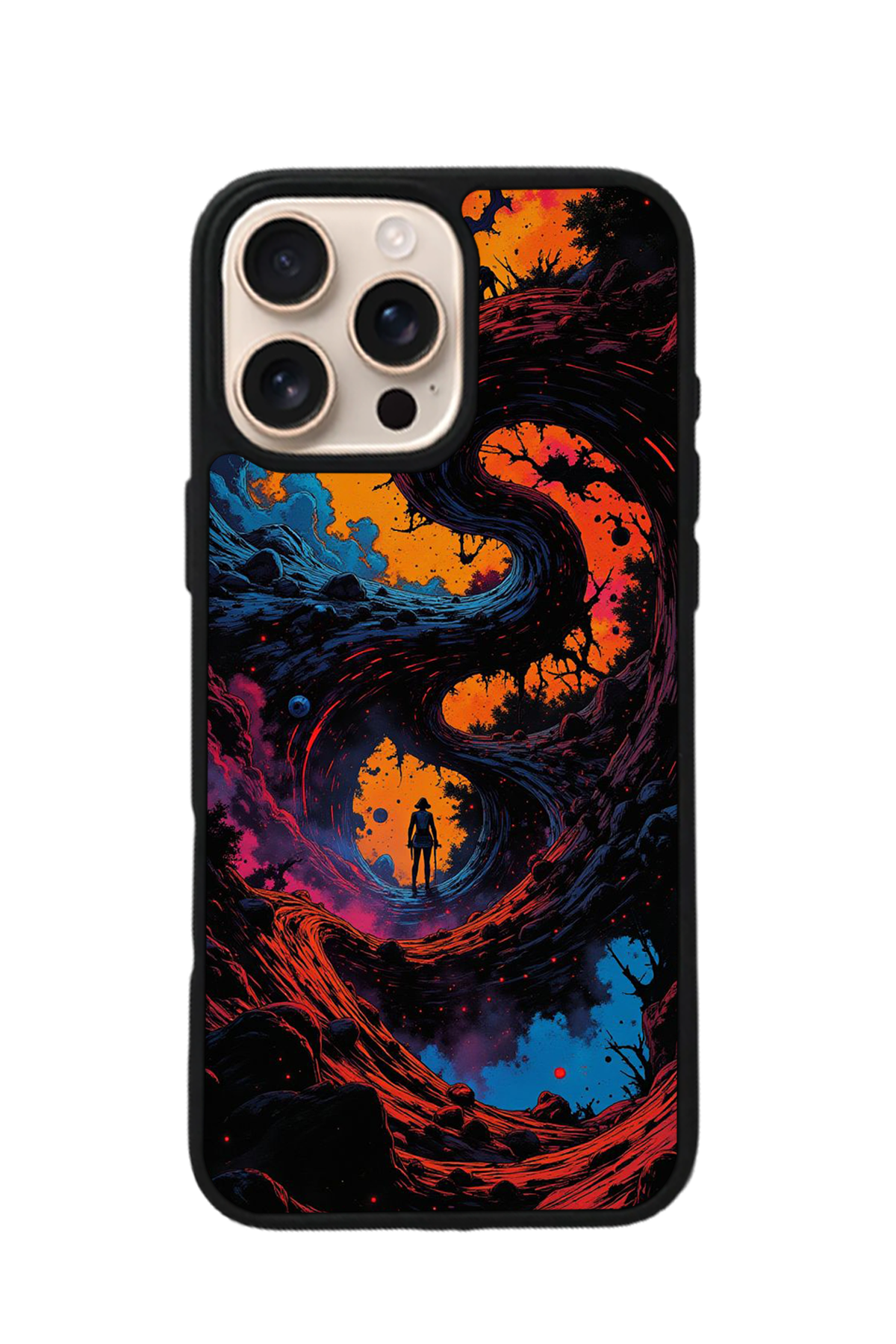 iPhone 14 Pro Uyumlu Abstract Tasarımlı Glossy Premium Kılıf