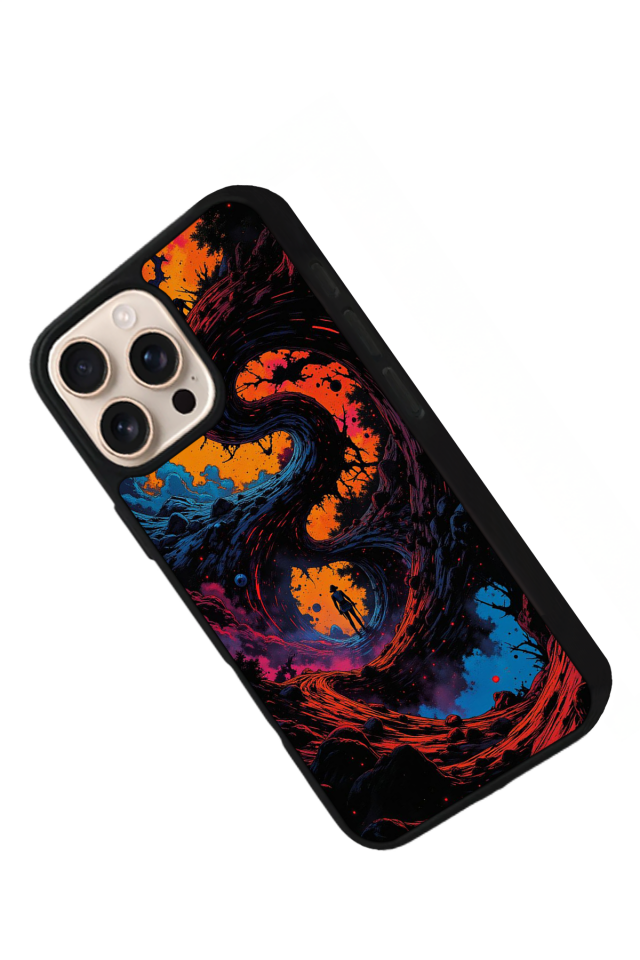 iPhone 14 Pro Uyumlu Abstract Tasarımlı Glossy Premium Kılıf