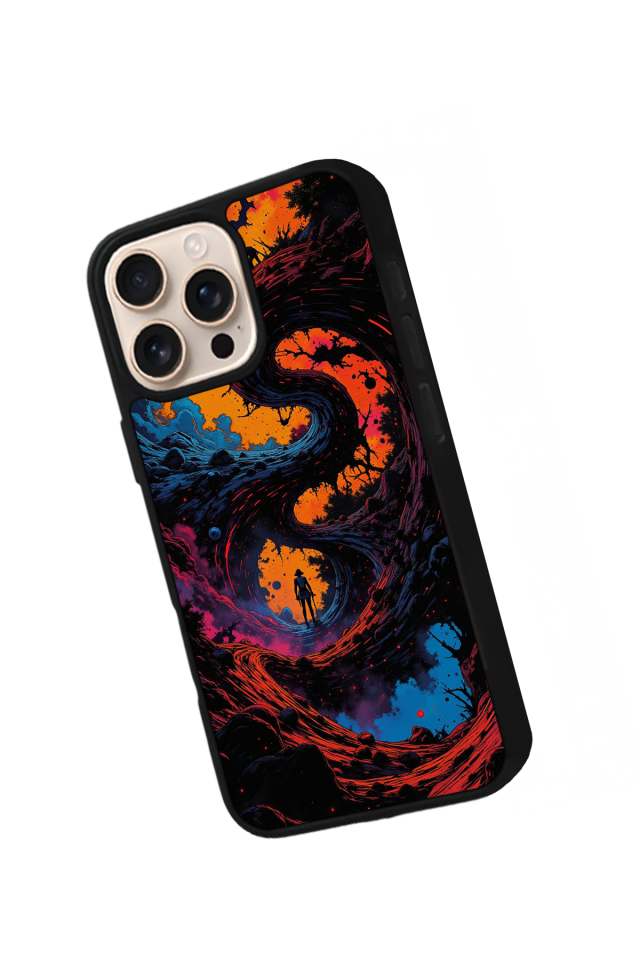 iPhone 14 Pro Uyumlu Abstract Tasarımlı Glossy Premium Kılıf