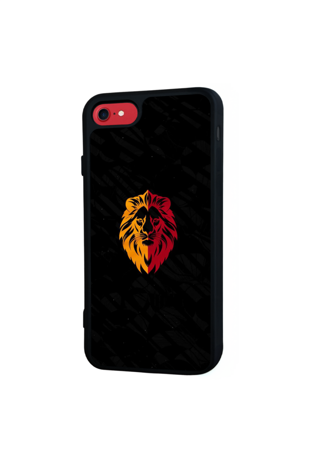 iPhone SE Uyumlu Aslan Tasarımlı Glossy Premium Kılıf
