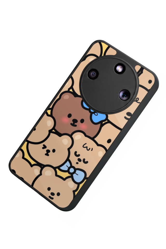 Honor Magic 8 Lite Uyumlu Ayı Tasarımlı Glossy Premium Kılıf