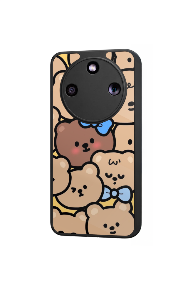 Honor Magic 8 Lite Uyumlu Ayı Tasarımlı Glossy Premium Kılıf