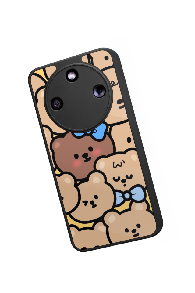 Honor Magic 8 Lite Uyumlu Ayı Tasarımlı Glossy Premium Kılıf