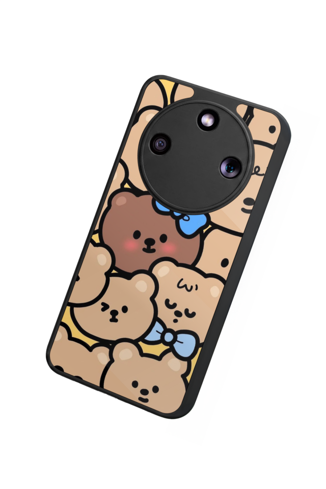 Honor Magic 8 Lite Uyumlu Ayı Tasarımlı Glossy Premium Kılıf