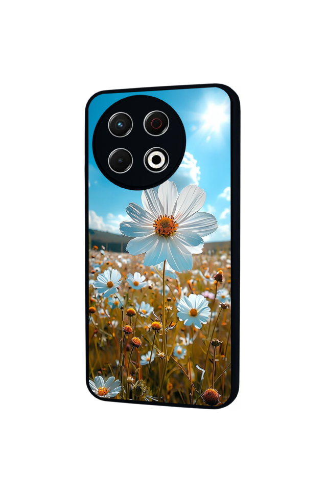 Tecno Spark 30 Pro Uyumlu Cicek Tasarımlı Glossy Premium Kılıf