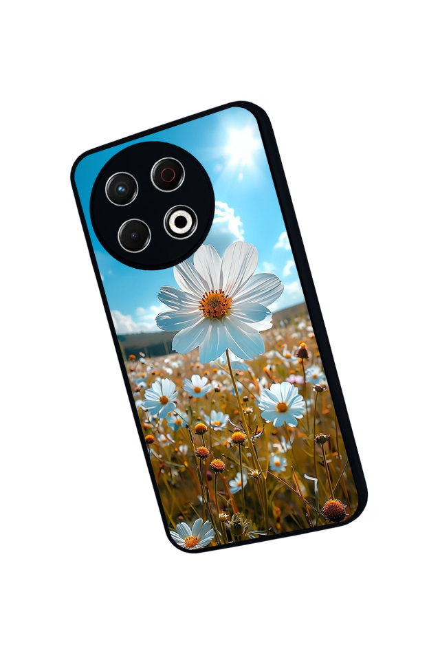 Tecno Spark 30 Pro Uyumlu Cicek Tasarımlı Glossy Premium Kılıf