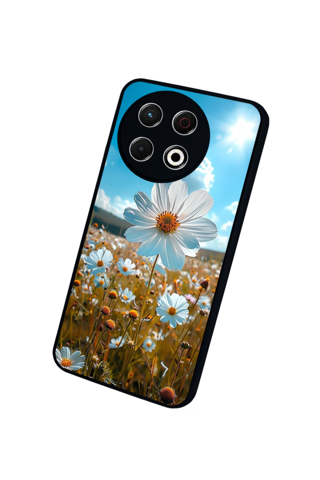 Tecno Spark 30 Pro Uyumlu Cicek Tasarımlı Glossy Premium Kılıf