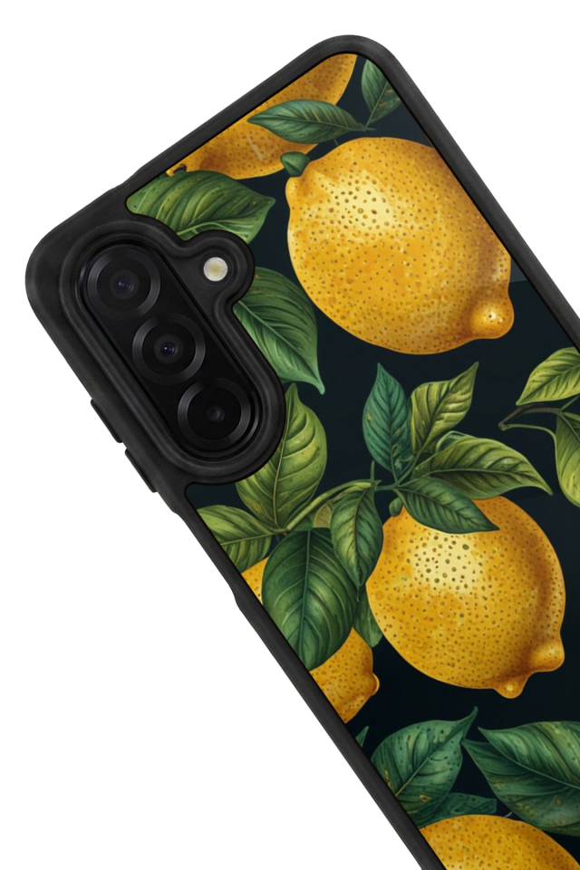 Samsung Galaxy A56 Uyumlu Limon Tasarımlı Glossy Premium Kılıf